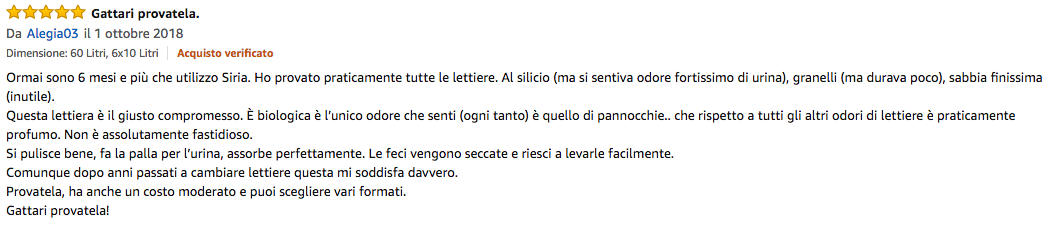 Migliore lettiera per gatti agglomerante ed ecologica recensione 1